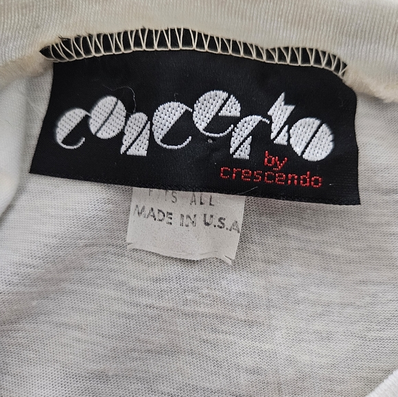 Vintage - "Concerto by Crescendo" Oversize Crop Top - NWOT - Picture 6 of 6